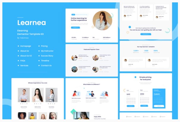 Themeforest Learnera - e-Learning Elementor Template Kit слив курса