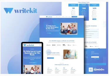 Themeforest WriteKit - Content Writing Services Agency Elementor Template Kit скачать слив