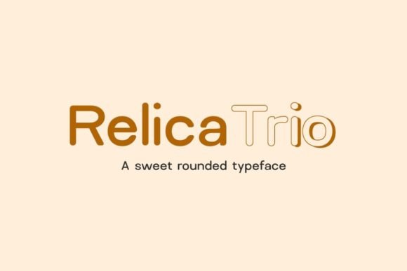 Creativefabrica Relica Trio Font 2021 слив курса