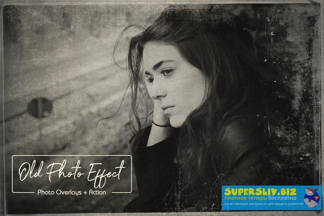 Creativemarket Old Photo Effect Overlays + Action 2019 слив курса