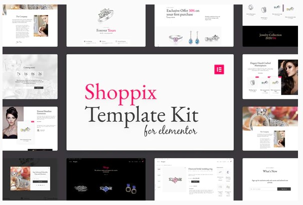 Themeforest Shoppix - Luxury & Jewellery Shop Elementor Template Kit слив курса