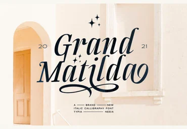Creativefabrica Grand Matilda Font 2021 скачать слив