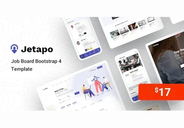BootXperts Jetapo - Job Board HTML Bootstrap 4 Template 2020 слив