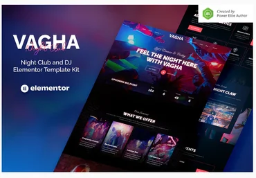 Themeforest Vagha – Night Club & DJ Elementor Template Kit скачать слив