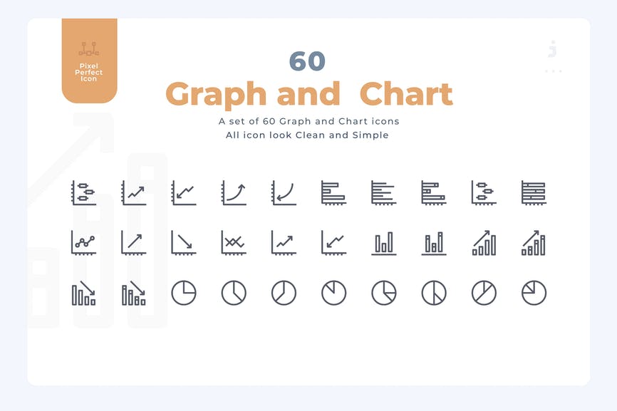 EnvatoElements 60 Graph and Chart Icons - Material Icon 2019 слив курса
