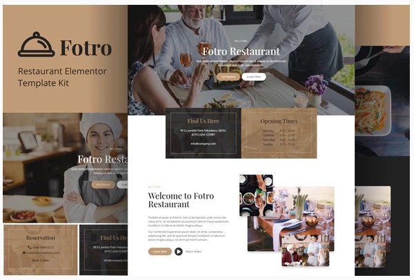 Themeforest Fotro - Food & Restaurant Elementor Template Kit слив курса
