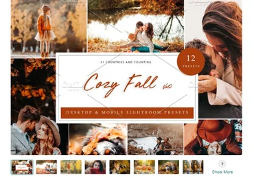 Creativemarket 12 Lightroom Presets Cozy Fall Vol 2 2021 скачать слив