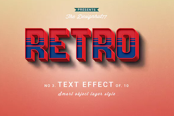 Graphicriver Retro text effect 2019 слив курса