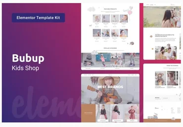 Themeforest Bubup — Kids Store & Baby Shop Elementor Template Kit скачать слив