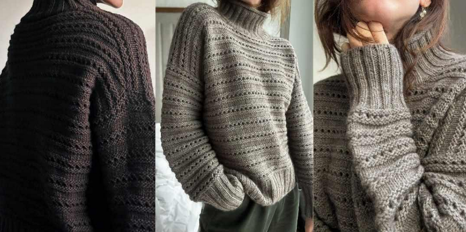 My Favourite Things Вяжи.ру Стильный с японским плечом Sweater No. 27 2023 слив курса