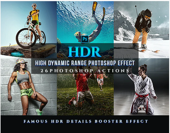Graphicriver HDR Sport Magazine Photoshop 26 Effects 2020 слив курса