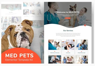 Themeforest Med Pets - Template Kit for Elementor слив