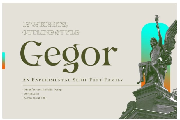 Creativemarket Gegor Font 2021 слив курса