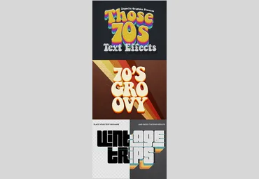 Graphicriver 70s Text Effects 2020 слив