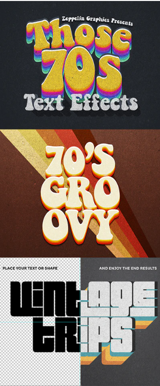 Graphicriver 70s Text Effects 2020 слив курса