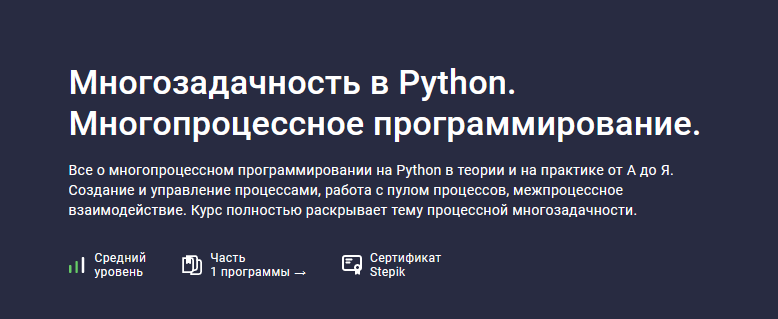Шибаев Александр Stepik Многозадачность в Python. Многопроцессное программирование 2024 слив курса