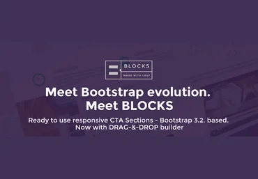 Bootstrap 3 EVO BLOCKS framework $49 слив