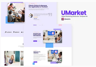 Themeforest UMarket - Digital Marketing Elementor Template Kit скачать слив
