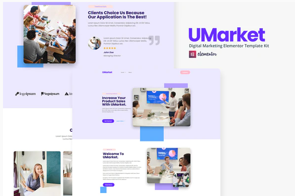 Themeforest UMarket - Digital Marketing Elementor Template Kit слив курса