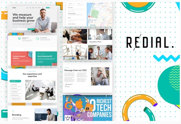 Themeforest Redial - Corporate & Business Template Kit слив курса