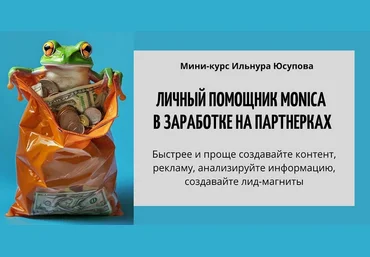 Ильнур Юсупов Личный помощник Monica в заработке на партнерках 2025 слив