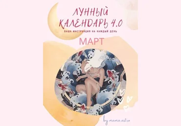 mama.astro Лунный календарь 4.0 Март. Ваша инструкция на каждый день 2022 слив