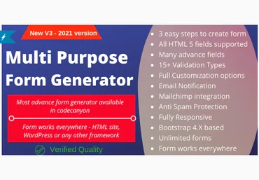 CodeCanyon Multi-Purpose Form Generator & docusign All types of forms with SaaS v3.95 nulled скачать слив
