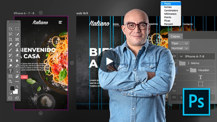 Domestika Adobe Photoshop для Web-Дизайна 2020 Arturo Servín слив курса