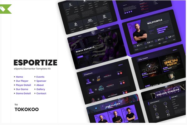 Themeforest Esportize - eSports & Gaming Elementor Template Kit слив курса