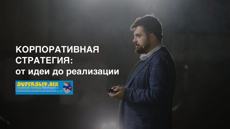 Илья Балахнин Корпоративная стратегия 2019 слив курса
