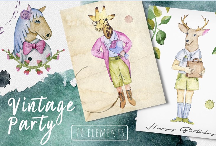 Creativemarket Vintage Party слив курса