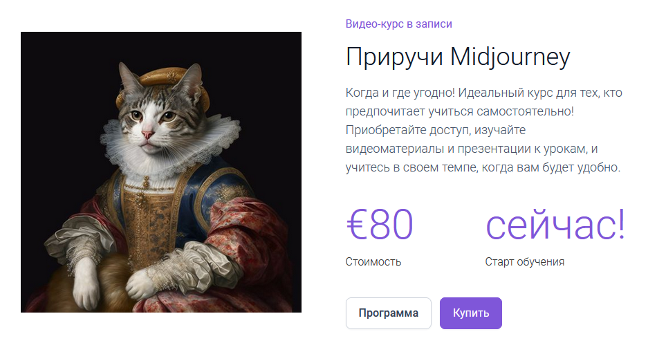 Евгений Никитин, Мари Борисенок Пражская медиашкола Приручи Midjourney 2023 слив курса