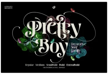 Creativemarket Pretty Boy Font 2021 слив