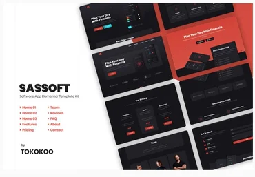 Themeforest Sassoft - AppKit Elementor Template Kit слив