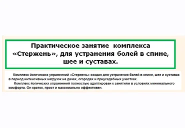 Стержень. Комплекс для устранения болей в спине, шее и суставах - Луганский 2016 слив