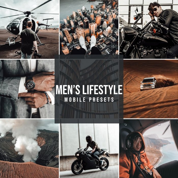 Creativemarket Mobile Lightroom Preset MEN'S LIFE 2020 слив курса