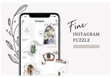 AgataCreate Шаблон безлимитной ленты для instagram слив
