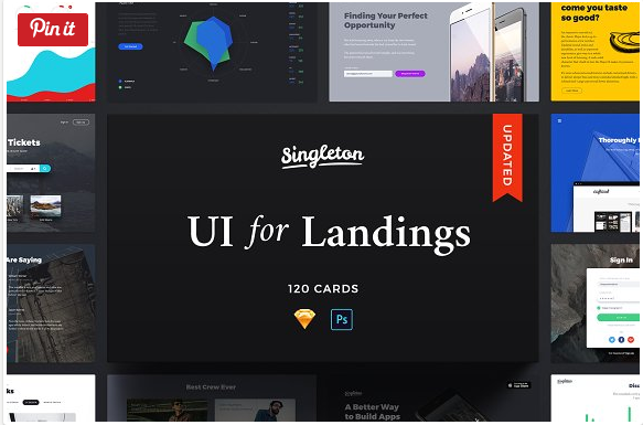 Singleton UI Pack - набор для Landing Pages слив курса