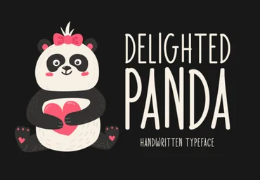 Creativefabrica Delighted Panda Font слив