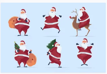 Elements.Envato Busy Santa Clipart 2021 слив