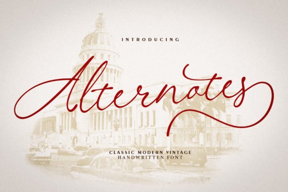 Creativefabrica Alternotes Font 2021 слив курса