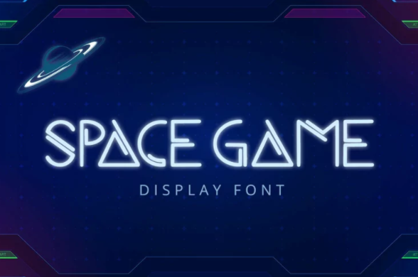 Fontbundles Space Game Font 2021 слив курса