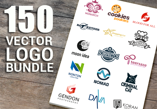 Inkydeals 150 High Quality Vector Logo Templates слив курса