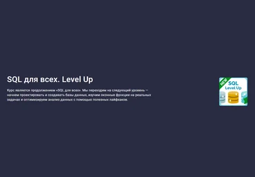 Stepik Игорь Ким - SQL для всех. Level Up 2023 слив