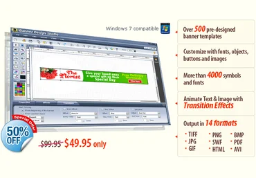 Banner Designer Studio v5.1 - создания баннеров для сайта скачать слив
