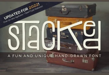 Creativefabrica Stacked Font 2022 слив