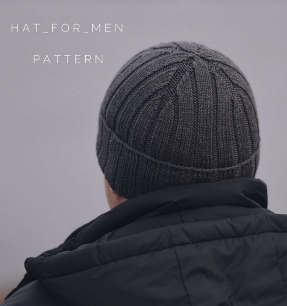 Юлия Старикова staryxo_knit Мужская шапка Hat_for_man 2023 слив курса