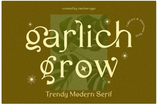 Creativemarket Garlich Grow - Trendy Modern Serif 2021 слив курса