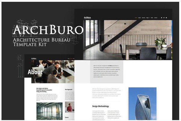 Themeforest ArchBuro - Architecture Bureau Template Kit слив курса