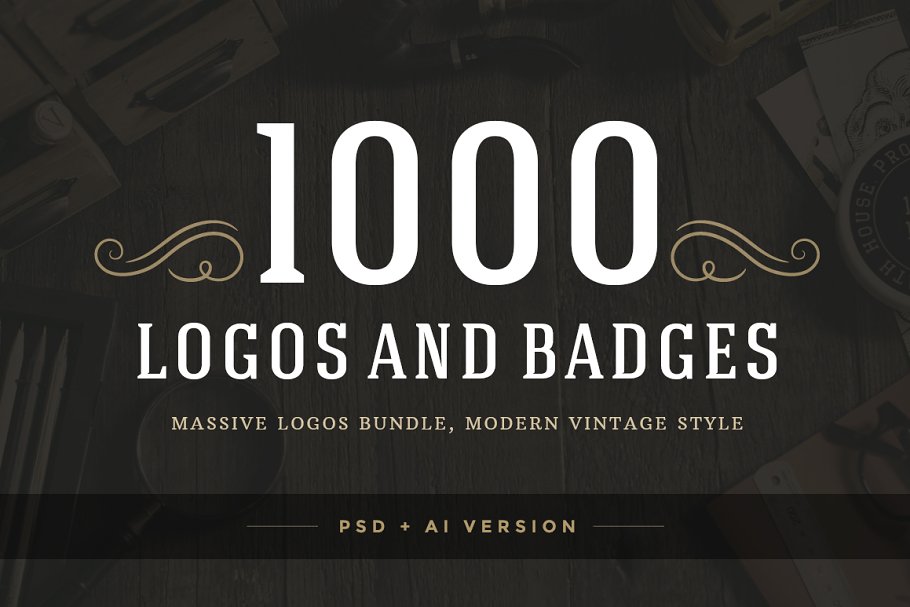 Creativemarket 1000 Logos and Badges Bundle слив курса